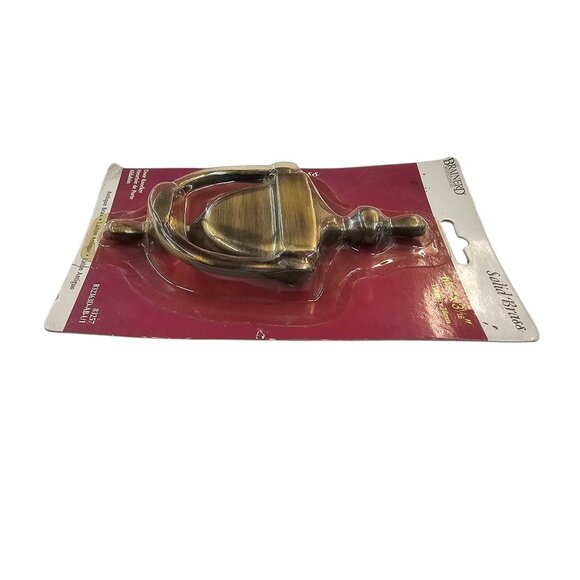 Brainerd Door Knocker 6 1/16" x 3 1/16" Solid Antique Brass NOS Part # 83257 - Picture 8 of 9